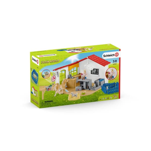 schleich® FARM WORLD Veterinärklinik med husdjur 42502