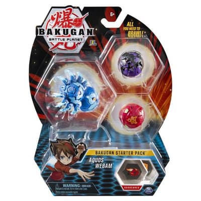 Bakugan Starter Pack 3-Pack Aquos Webam