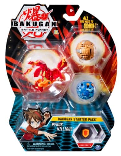 Bakugan Starter Pack 3-Pack Pyrus Nillious