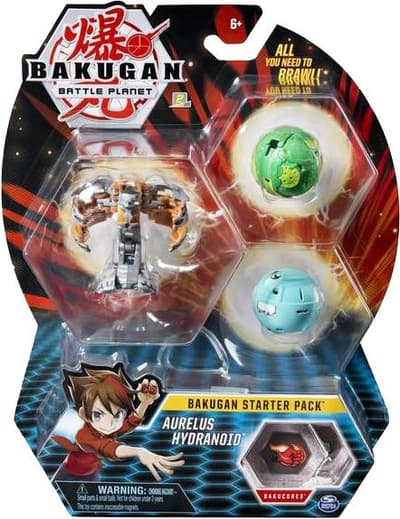 Bakugan Starter Pack 3-Pack Aurelus Hydranoid