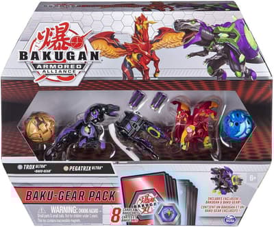 Bakugan Baku-Gear 4-Pack Ultra Trox & Ultra Pegatrix