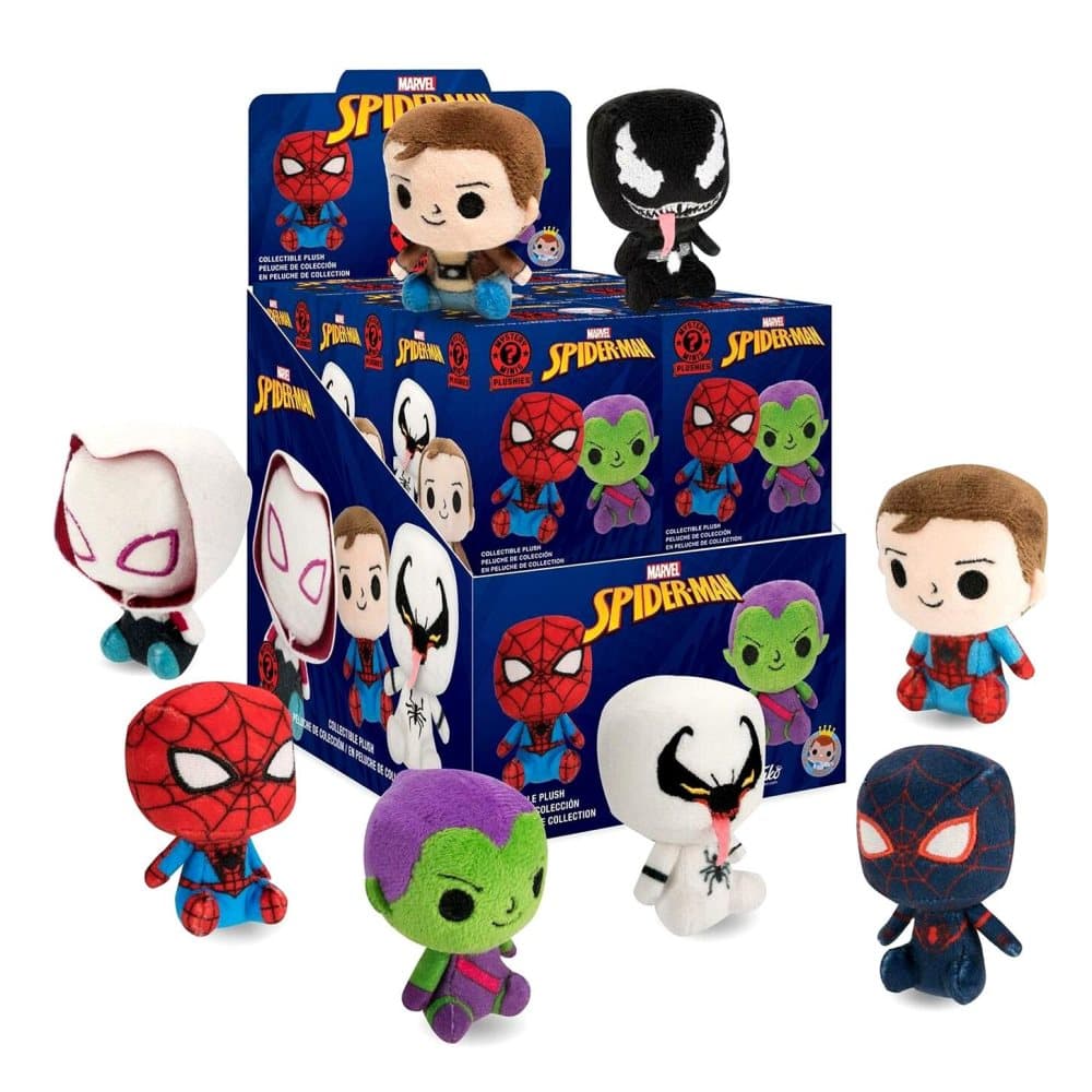 12-Pack Mystery Minis Spider-Man Plushies Figurer