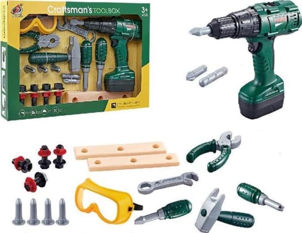 Askato Tool kit with battery powered drill
