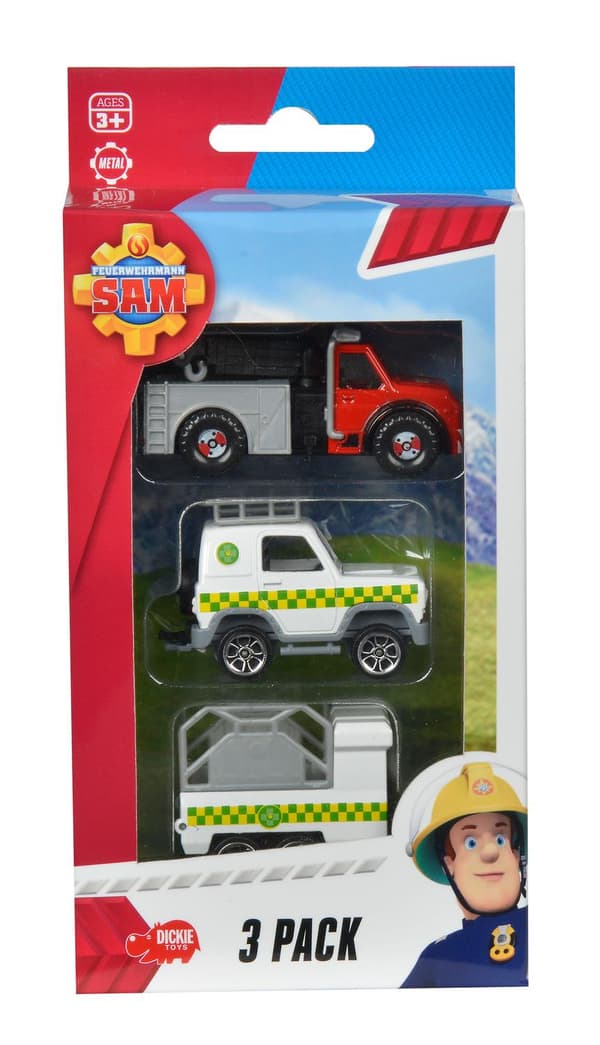 Brandman Sam Fordon 3-Pack 1: 64 Vita