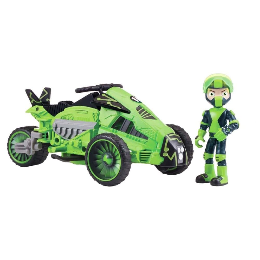 Ben 10, Actionfigur - Rustbuggy Ben med Omni-Cycle
