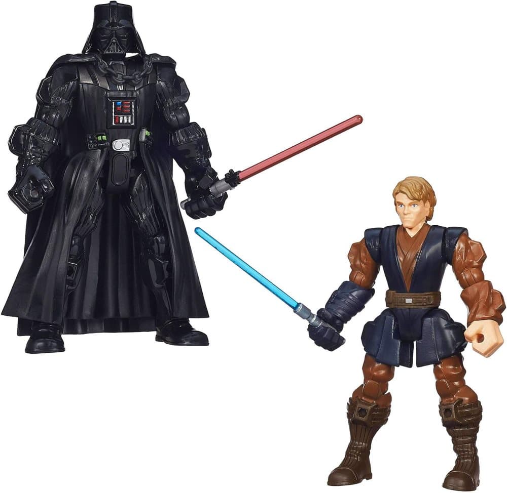 2-Pack Star Wars Hero Mashers Figurer Dart Vader & Anakin Skywalker 15cm