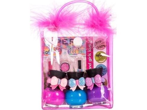 Tutu TUTU_SET Peel-Off set of nail polishes in a cosmetic bag 11 3x5ml