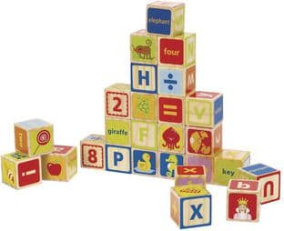Hape Klocki ABC - E0419