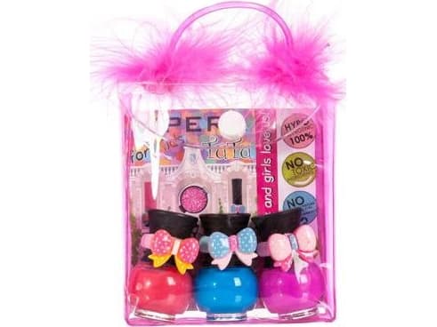 Tutu TUTU_SET Peel-Off set of nail polishes in a cosmetic bag 14 3x5ml
