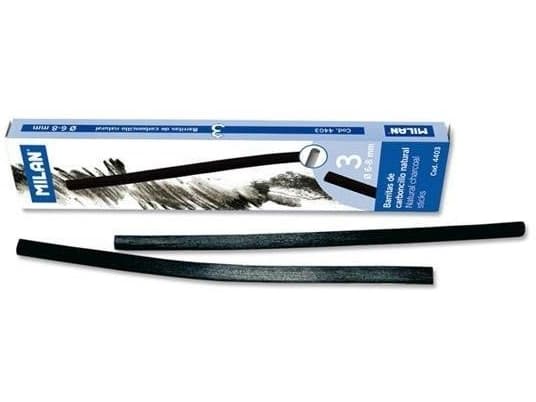 Milan Carbon naturlig 6-8 mm Pakke med 3