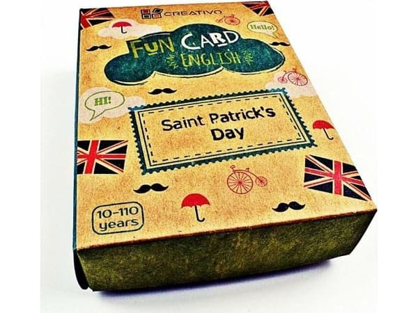 Fun Card English Saint Patrick's Day CREATIVO