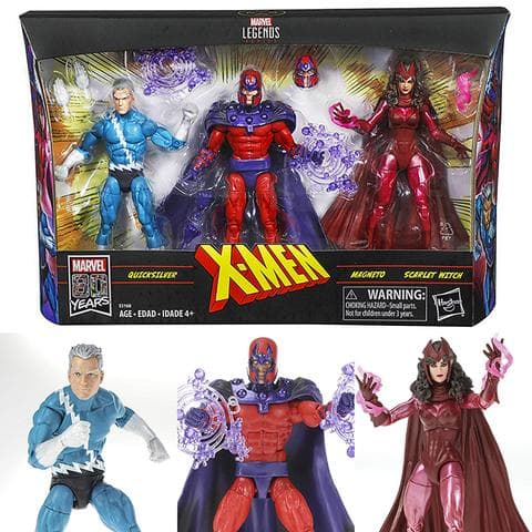 Marvel Legends 6 Inch Series X-Men: Family Matters 3-Pack (Magneto, Quicksilver and Scarlet