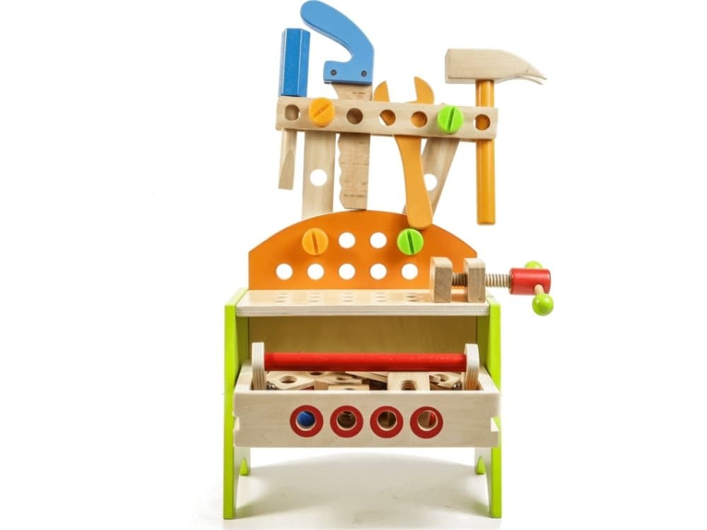 Norimpex Workshop - wooden stool with tools