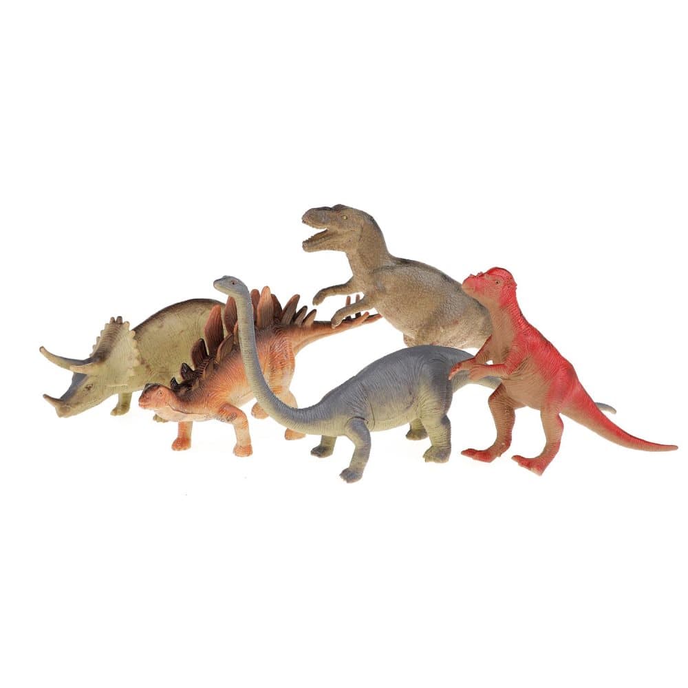 5stk Deluxe legetøjsdyr Dinosaurer T-Rex 20 cm figurer