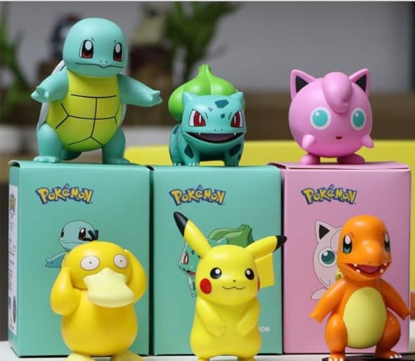 6st Original Pikachu Pokemon Figures 8CM Ny model