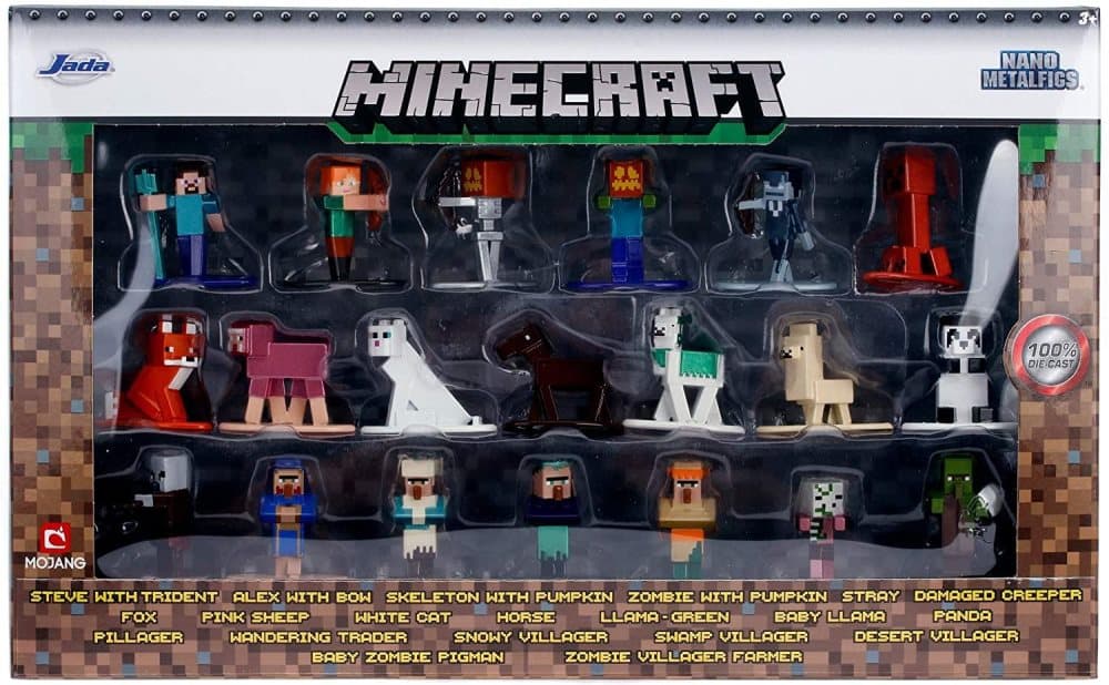 Minecraft Samlarfigurer Metall 20-Pack