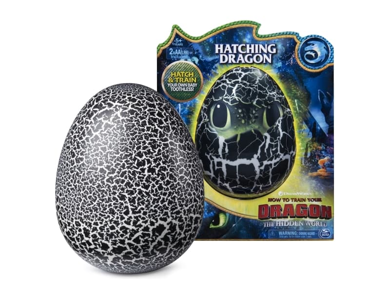 DreamWorks Dragons Hatching Toothless, Gutt, 4 år, Lyseffekter, Gir fra seg lyd