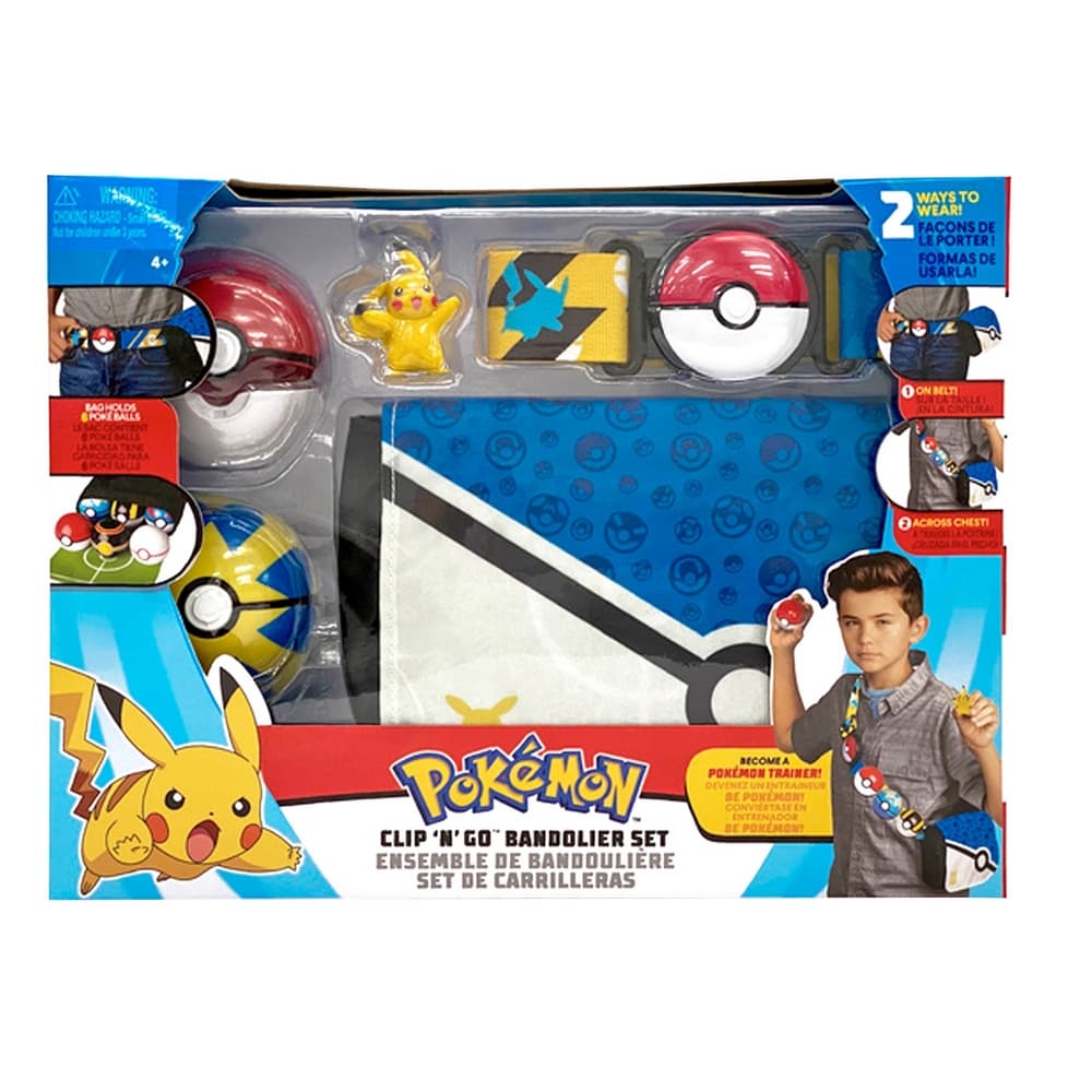 Pokemon Clip n Go Bandolier Set Pikachu