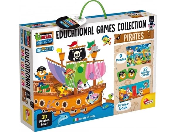 Lisciani Collection of educational games - Pirates