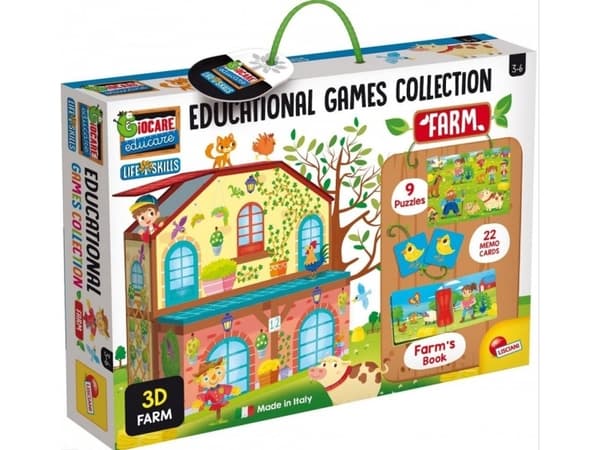 Lisciani Collection of educational games - Farm