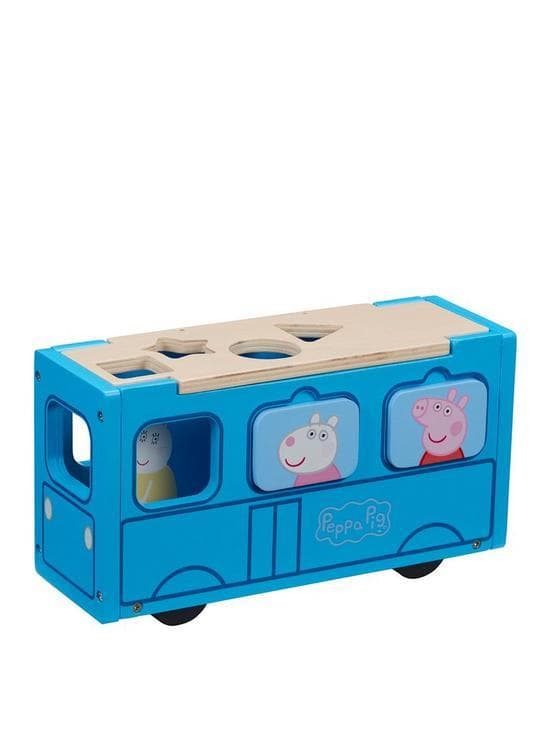 Peppa Pig Wooden School bus Shape Sorter