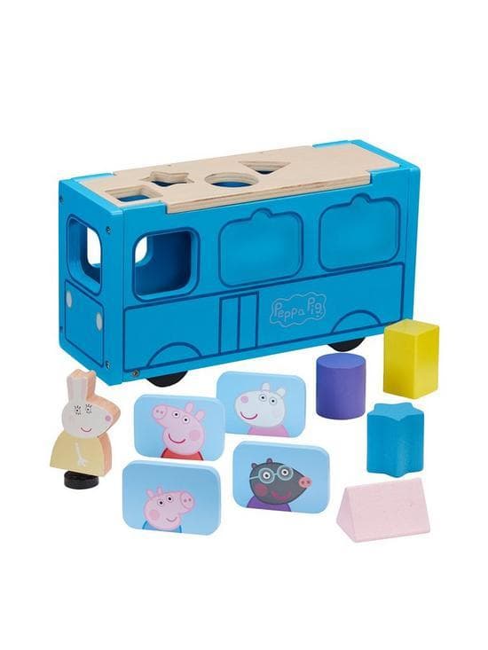 Peppa Pig Wooden School bus Shape Sorter