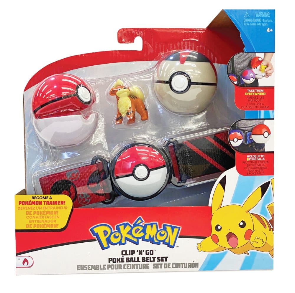 Pokemon Clip N Go Belt Set Growlithe
