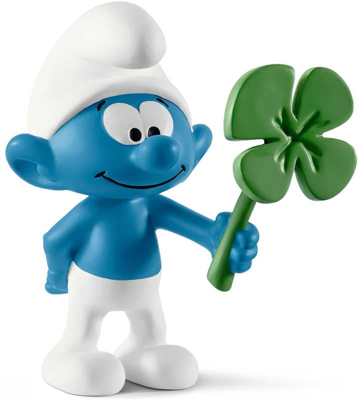 SCHLEICH SMURF MED KLÖVERBLAD