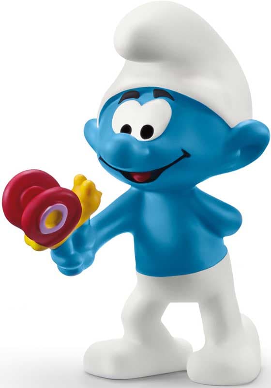 Schleich Smurf med en fjäril