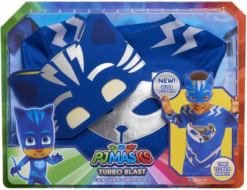 Pj Masks Catboy Masquerade kostume 4-6 år - Pyjamaheltene