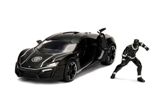 Marvel Black Panther Lykan Hypersport med figur 1:24