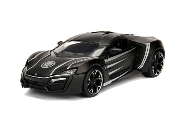 Marvel Black Panther Lykan Hypersport med figur 1:24