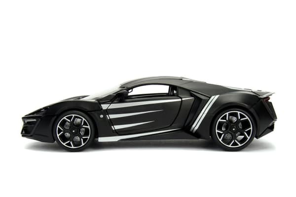 Marvel Black Panther Lykan Hypersport med figur 1:24