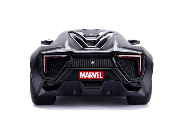 Marvel Black Panther Lykan Hypersport med figur 1:24