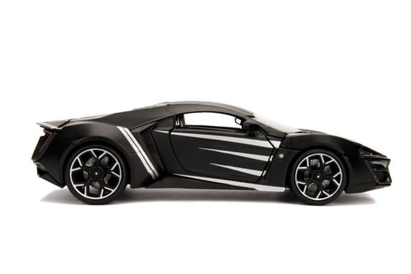 Marvel Black Panther Lykan Hypersport figuurilla 1:24