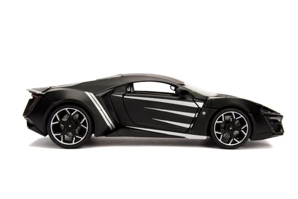 Marvel Black Panther Lykan Hypersport med figur 1:24