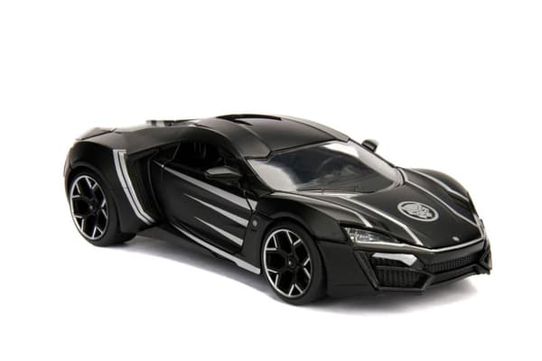 Marvel Black Panther Lykan Hypersport med figur 1:24