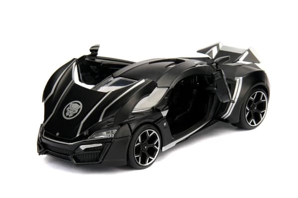 Marvel Black Panther Lykan Hypersport med figur 1:24