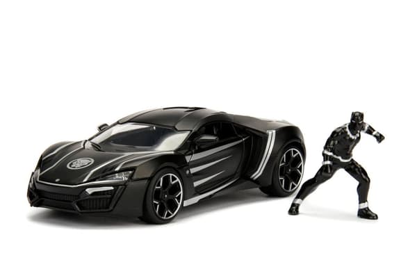 Marvel Black Panther Lykan Hypersport med figur 1:24