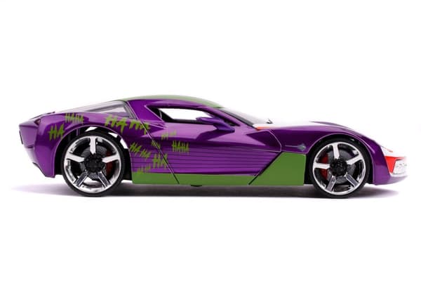 DC The Joker & 2009 Chevy Corvette Stingray Metall 1:24