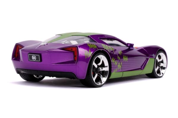 DC The Joker & 2009 Chevy Corvette Stingray Metall 1:24