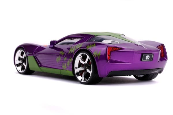 DC The Joker & 2009 Chevy Corvette Stingray Metall 1:24