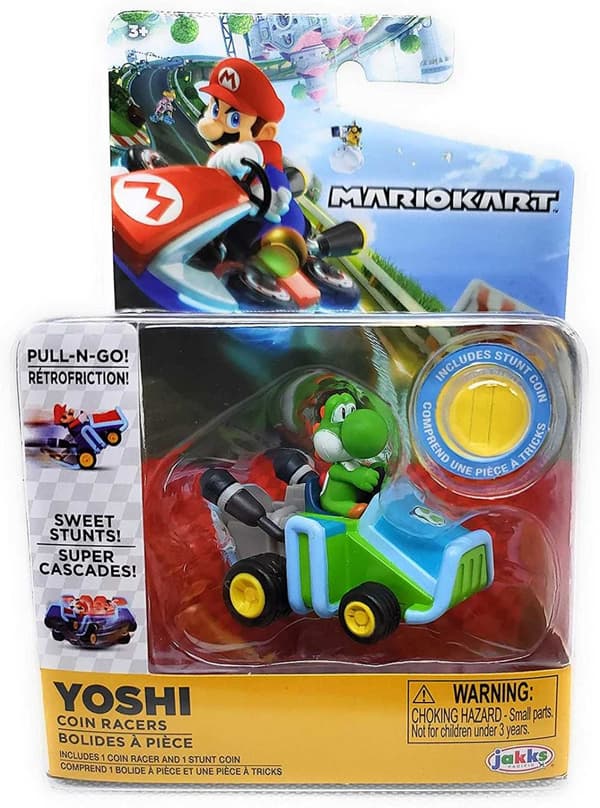 Super Mario Mario Kart Coin Racers Yoshi Jakks