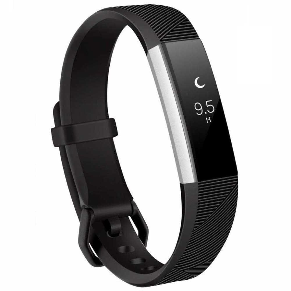 Fitbit Alta / HR armbånd i silikon - sportmodell (S) - Svart
