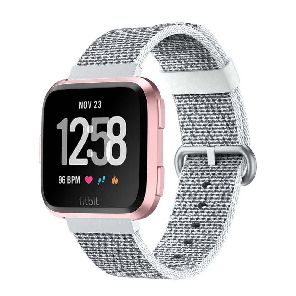 Fitbit Versa armband i nylon - Grå