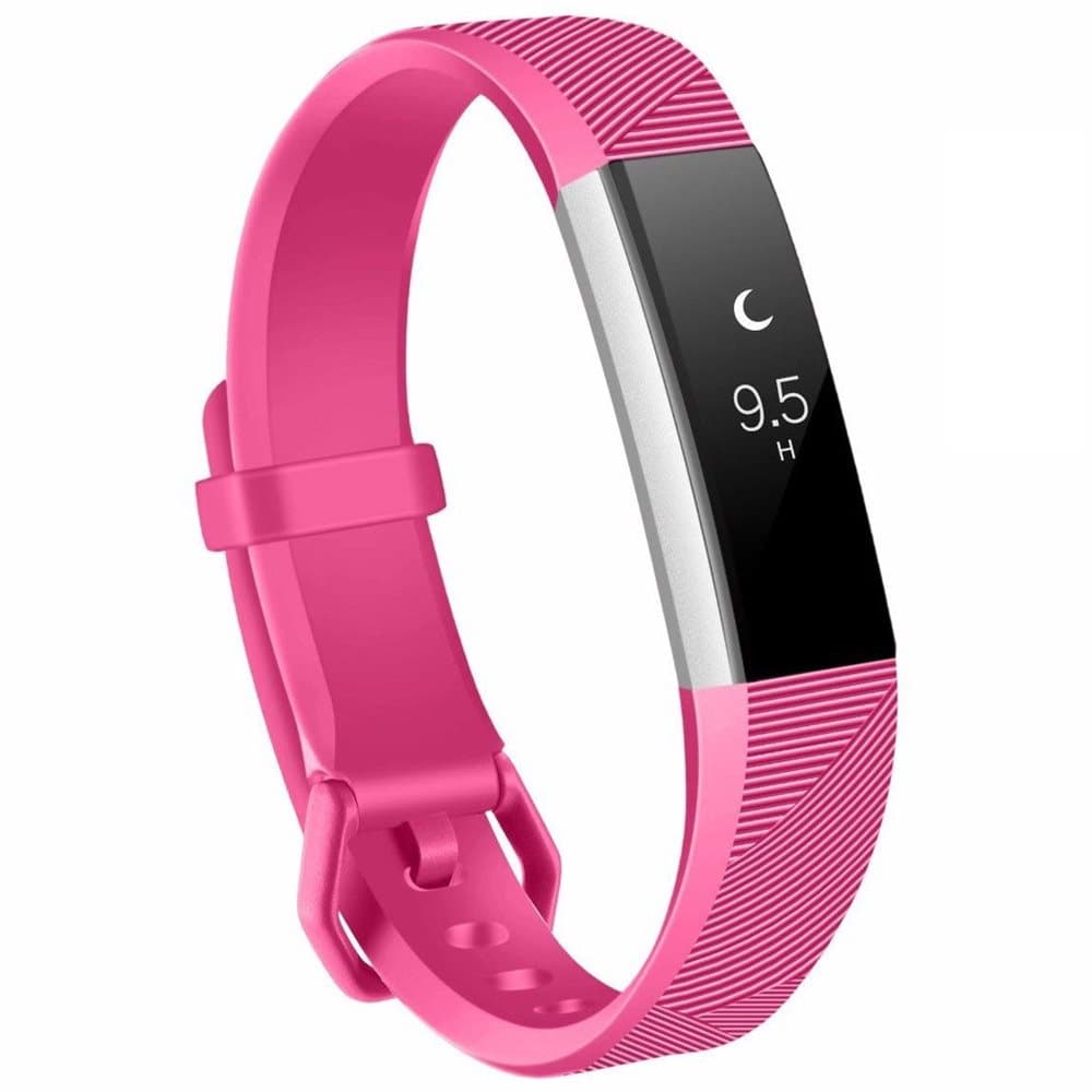 Fitbit Alta / HR armbånd i silikone - sport model (S) - Pink