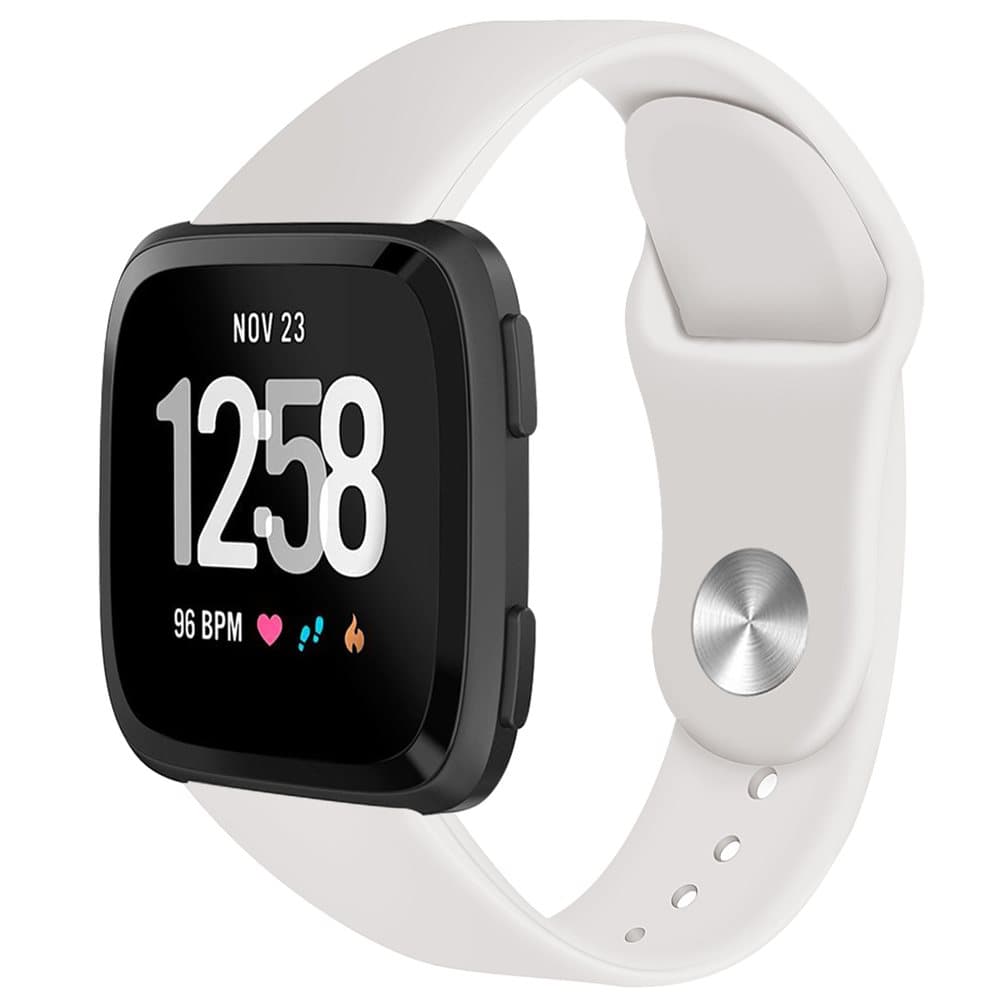 Fitbit Versa armband gummi - offwhite - S