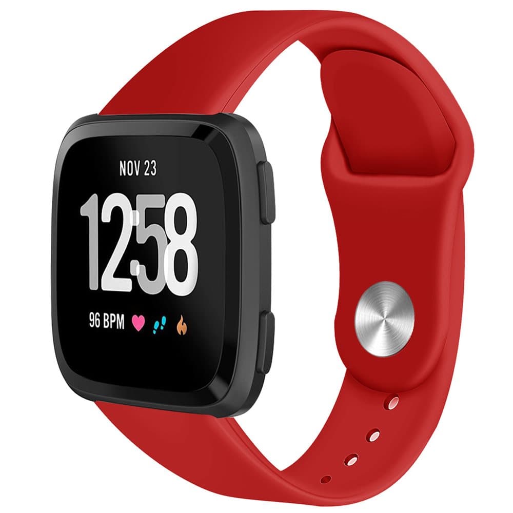 Fitbit Versa gummiarmbånd - rød - S
