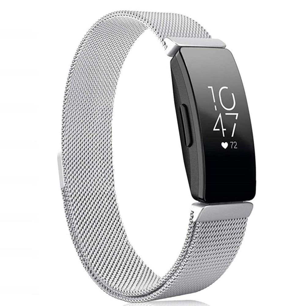 Fitbit Inspire/Inspire HR armband Milanesisk loop Silver (S)