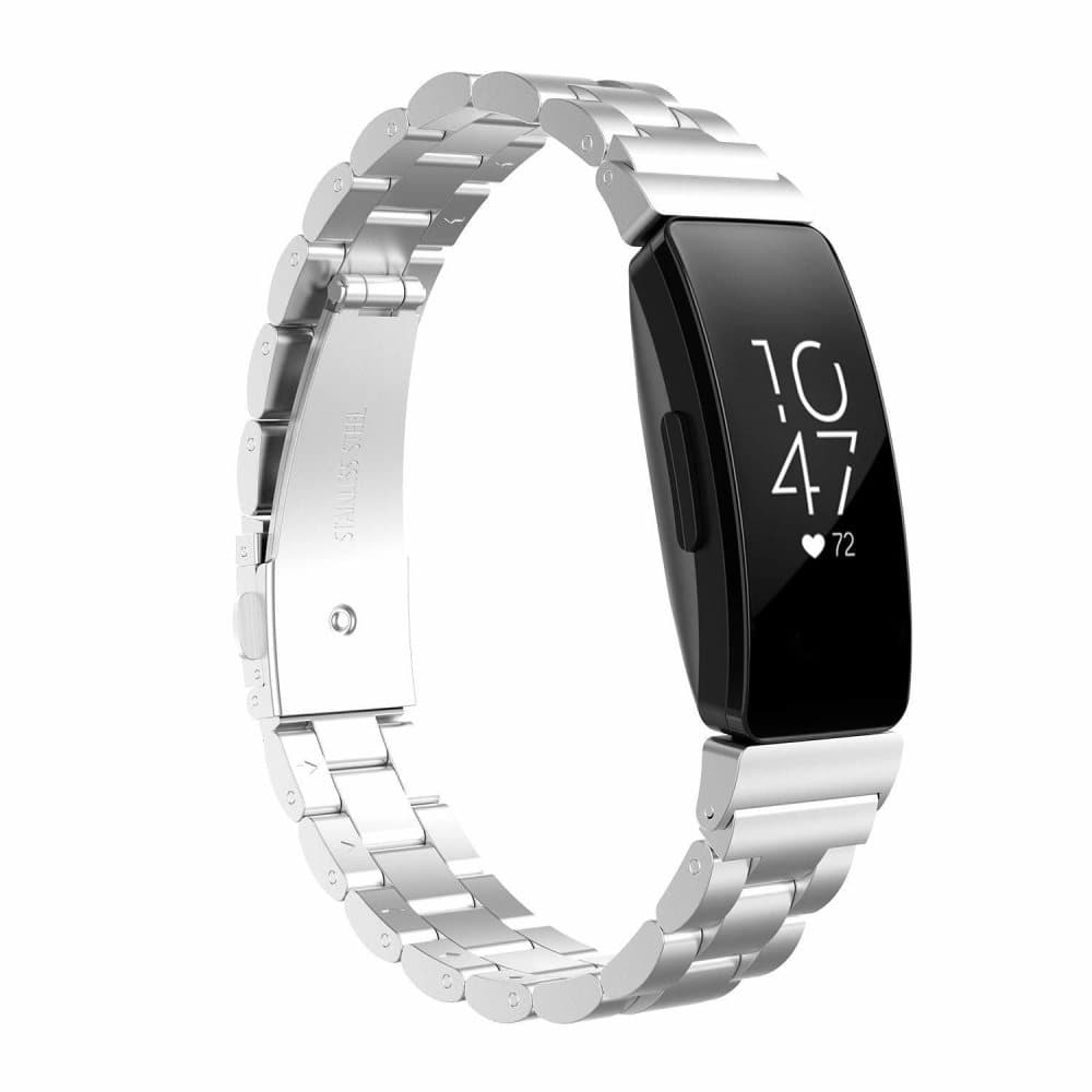 Fitbit Inspire / Inspire HR armbånd rustfritt stål sølv